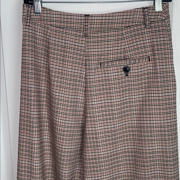 Maeve By Anthropologie The Avery Pleated Wide-Leg Trousers Plaid Edition - Picture 15 of 16